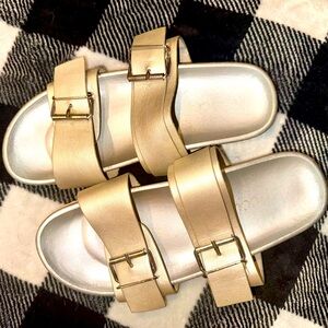 🔹EUC Ccocci Rogue Boutique Champagne Sandal - Size 7.5‎